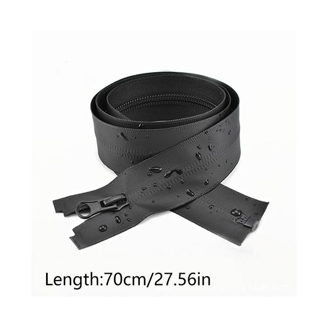 (70cm) Long Nylon Zippers 50 55 60 65 70 75 80 85 90 95 100 120 150 Cm Coil Zipper Outdoor Waterproof Open-end Garment Jacket Zipper