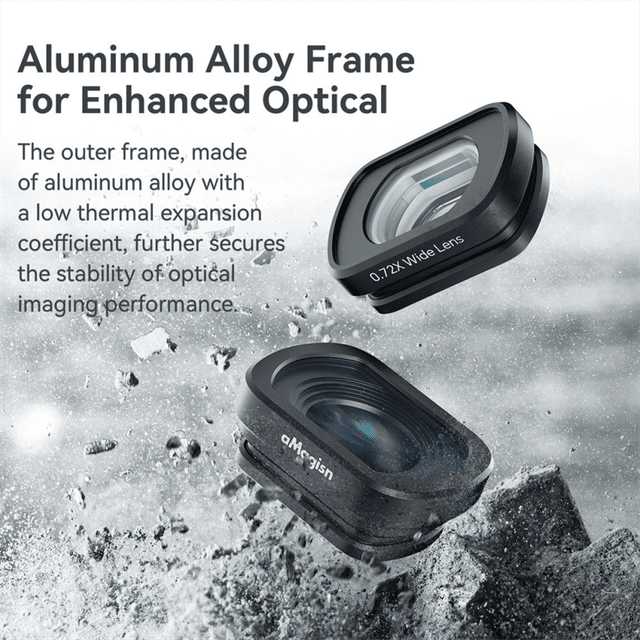 Wide-Angle Lens for Pocket 3 Magnetic Mount Action Camera