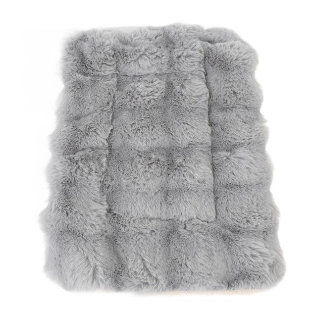 Fluffy Pet Bed Mat Ultra Soft Comfort Keep Warm Plush Dog Kennel Mat Bed Pad for Dogs Cats 2XL: 68x99cm