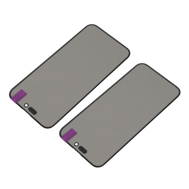 2Pcs Phone Screen Protector Pre Cut Phone Display Glass Kit with Repair Tool Kit for IOS 15 Plus