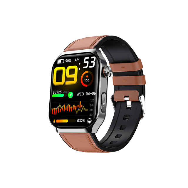 Smartwatch F700 2.1 Inch with Mini Health Check and BMI Monitor(Brown)