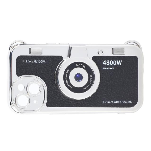 Creative Plating Cell Phone Case Portable Retro Camera Phone Case with Carrying Strap for Iphone for Iphone 14