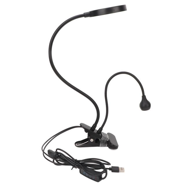 2 in 1 Gooseneck Curing Lamp USB Interface Adjustable Bendable UV Nail Lighting Lamp for Manicure