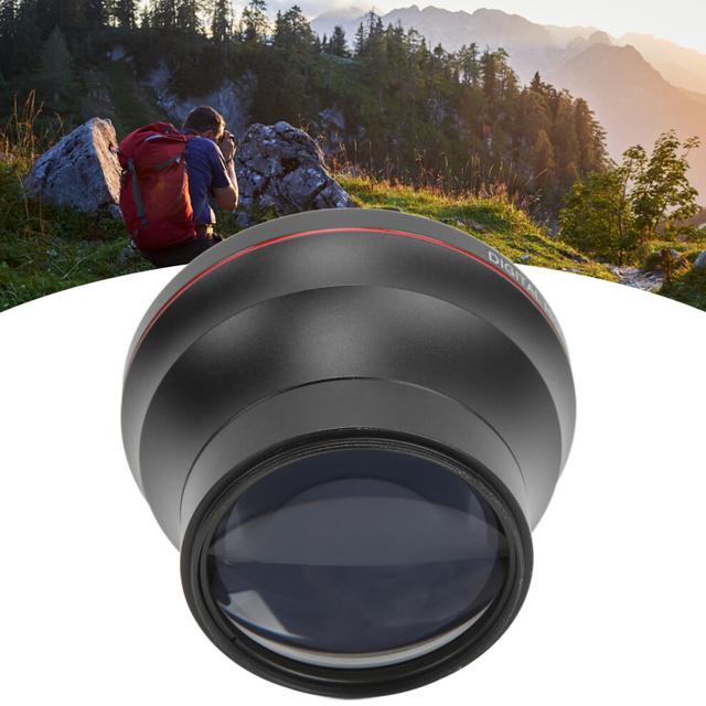 58mm 0.43X Wide Angle Lens Optical Glass Camera Lens with Macro Lens for Landscape Photography