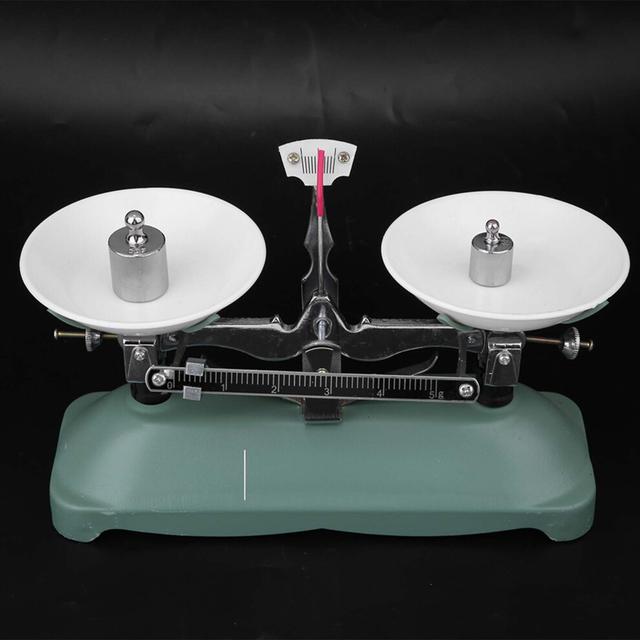 Mechanical Balance Scale Tray with Weight Kit Chemistry Physical Experiment Accessory100g