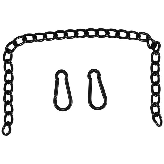 Steel Hanging Chair Chain with 2 Carabiners, for Hammock Swings(66cm)