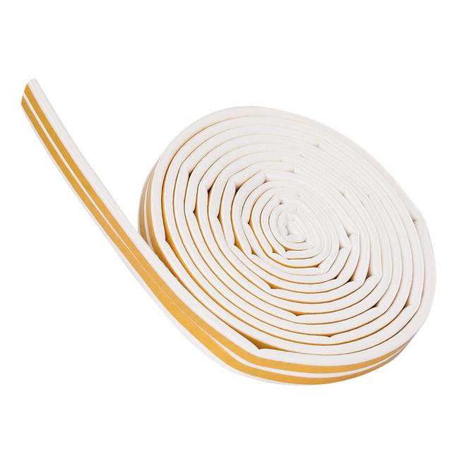 5m Self-Adhesive Door & Window Sound Insulation Sealing Strip White