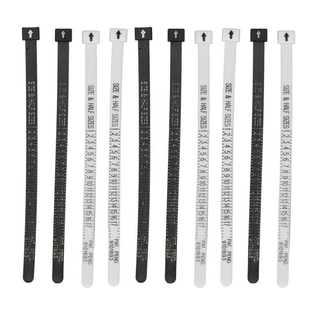 10 Pcs Ring Sizer Accurate Clear Printing