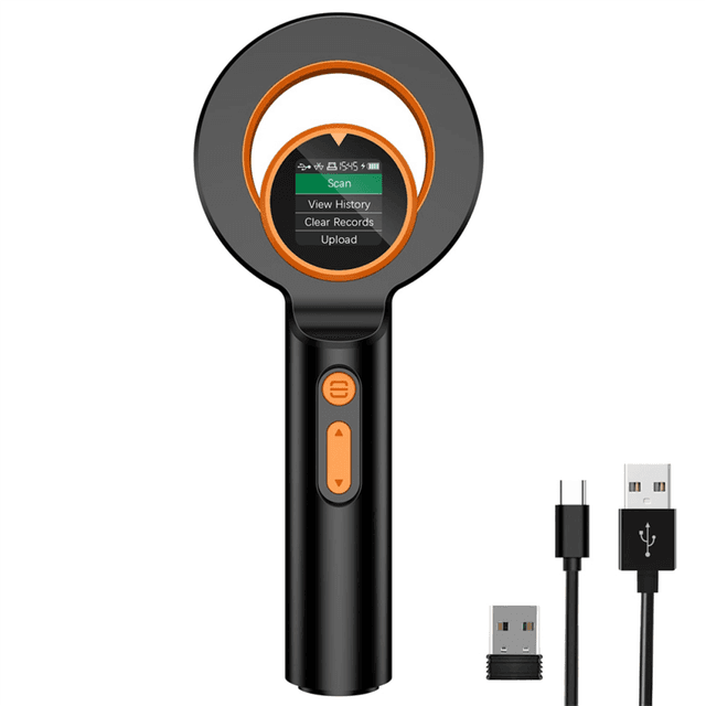 Bluetooth Pet Micro-Chip Reader,(2.4GHz Wireless+Bluetooth+USB) Animal Universal -Tag Reader Scanner ,Q40