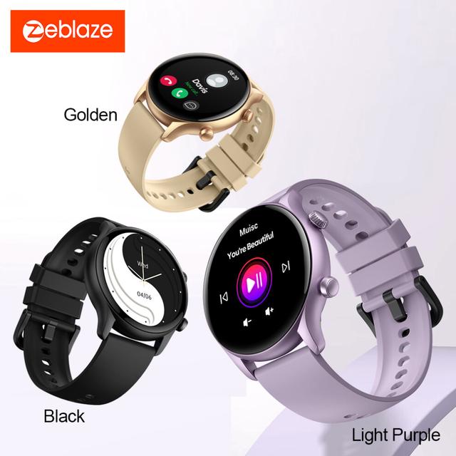 Smart Watch for Women Men 1.39" Color Display BT Call Heart Rate Fitness Tracker in Black, Gold, Light Purple