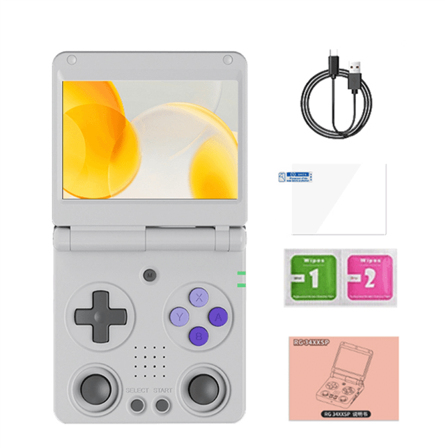 RG34XXSP Retro Game Console Linux 64Bit 3.4 Inch 720x480 Grey
