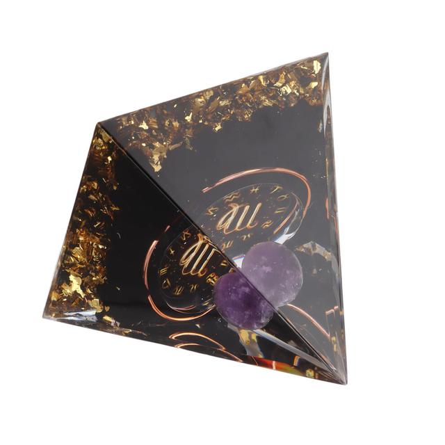 5cm Orgonite Crystal Pyramid for Meditation Energy Balancing Virgo Zodiac