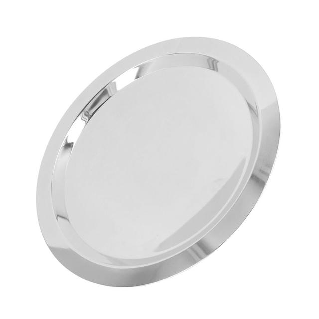 Stainless Steel Serving Platter 16in Round 304 Mirror Surface for Hotel & Restaurant