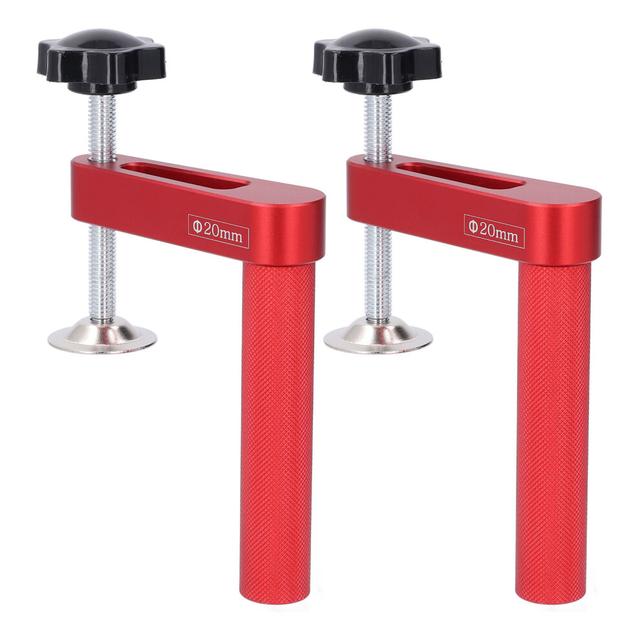 Compact 2PCS Aluminium Bench Dog Clamp 20mm with 600lbs Clamping Power