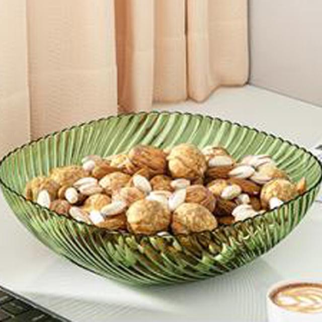 Elegant Dark Green Centerpiece Bowl for Candies & Snacks Spacious & Easy Clean