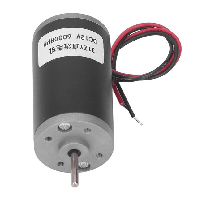 DC 12V Reversible Permanent Magnet Motor 6000RPM High Torsion