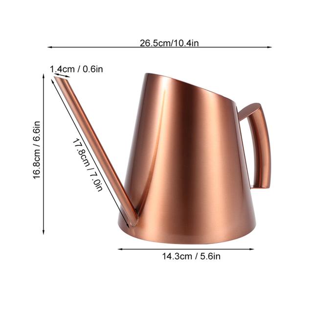 Heavy Duty Stainless Steel Watering Can for Garden Green Plants 1.5L Kettle