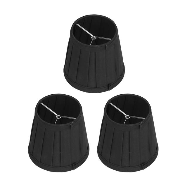 3PCS Cloth Lampshade E14 Clip On Fabric Lamp Cover