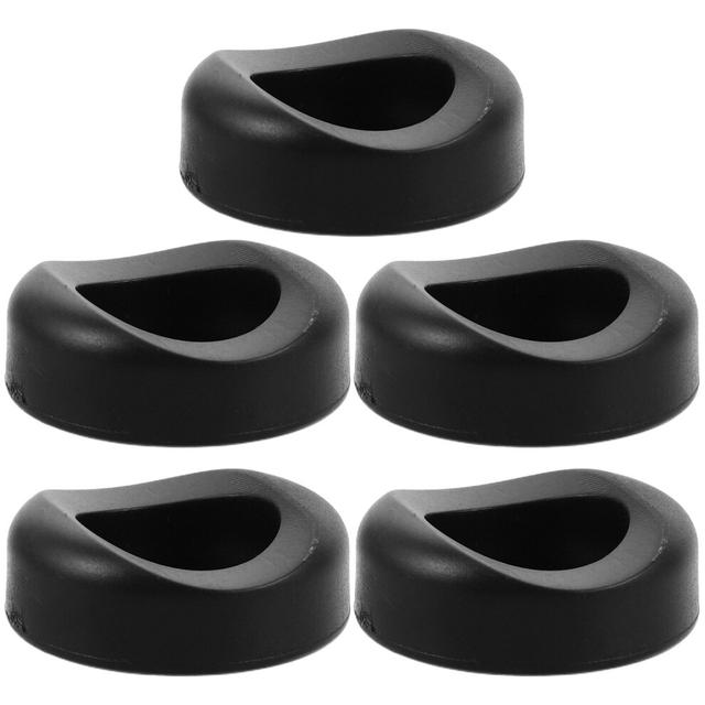 Saxophone Key Pad Black 5pcs 1in Inner Diameter