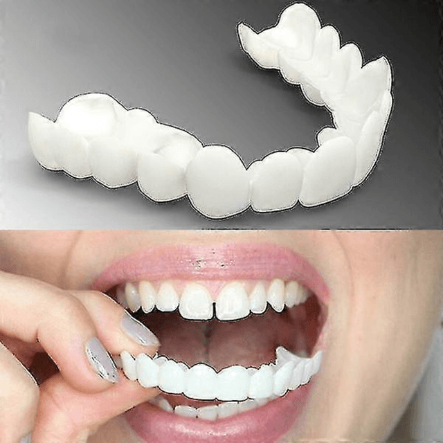 (Lower teeth)Upper/lower ComCompatible witht Fit Flex Whitening Denture Braces