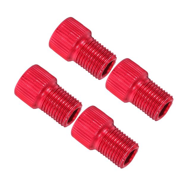 Gongc Bike Valve Adapter For Pump Compressor (Red)
