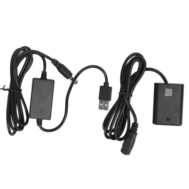 NPFW50 Dummy Battery DC Coupler Power Adapter with