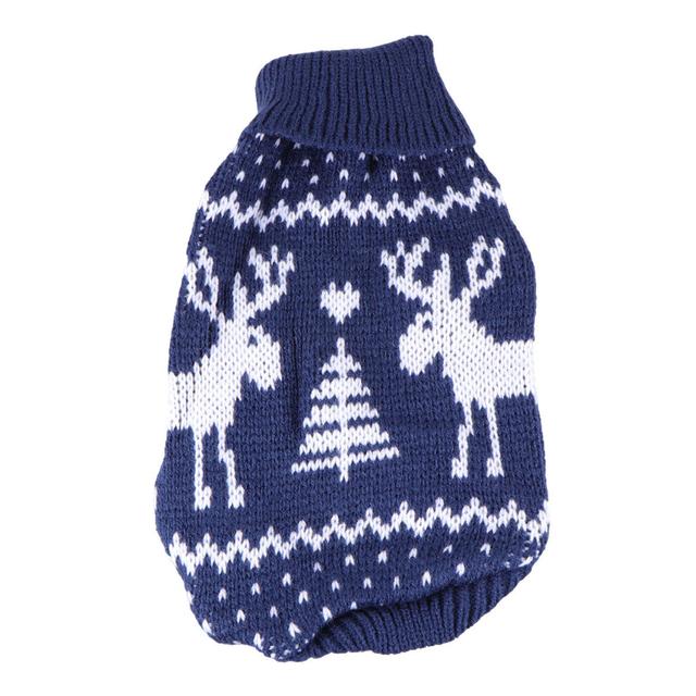 3pcs Christmas Pet Sweater Small Dog Winter Coat