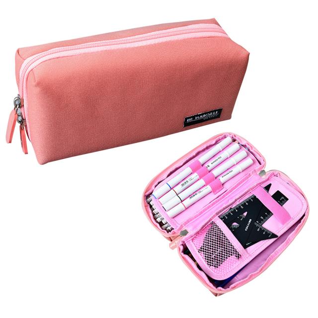 Student Stationery Pouch Bag Office Storage Organizer Coin Pouch Cosmetic Bag