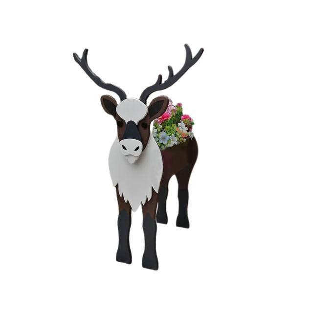 Perfect For Succulents And Flowers, Indoor Outdoor Planters, Gifts For Goat Lovers, Detachable And Easy To Assemble, Multicolor (34 X 24Cm)