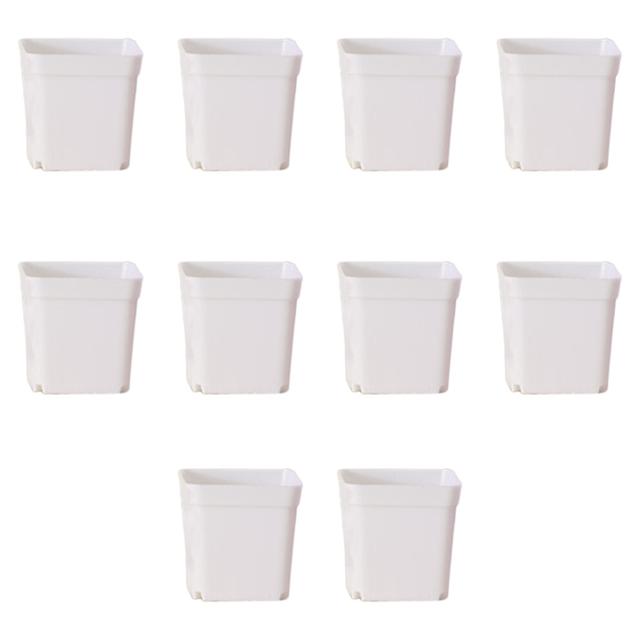 Starter Pots for Succulents, Square Decorative Planters, PP Material Nursery Pots, Versatile for Indoor and Outdoor Planting, Durable and Reusable