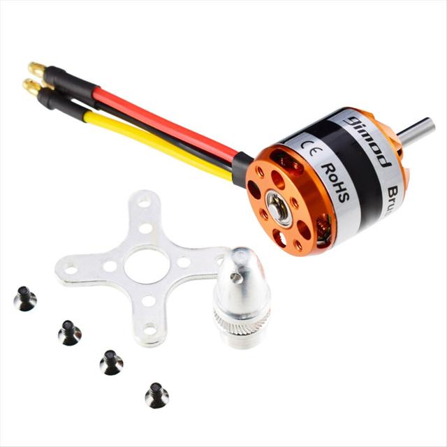 D2836 2836 Brushless Motor 2-4S Lipo 4mm Shaft Diameter Suitable for 40A ESC Fixed-Wing Drones 750KV