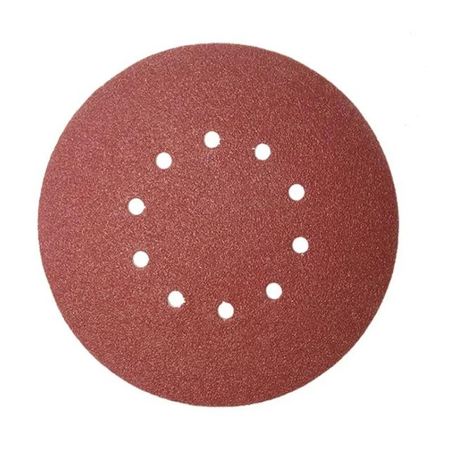 Sand Sheets Grinding Polishing Pads, 10 pieces 225mm Grinding Discs 9 inch 10 Hole Sanding Paper 602000 Grinding Grinding Disc(P80) Ref: 9377