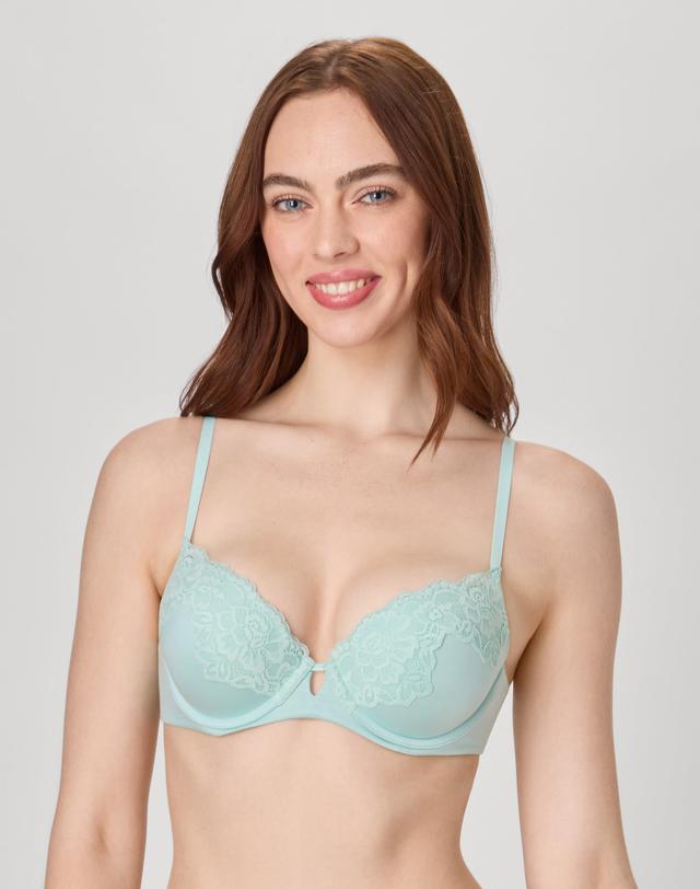 Maidenform Comfort Devotion Your Lift Underwire Bra, Convertible Straps Blue Spearmint 36B Women's