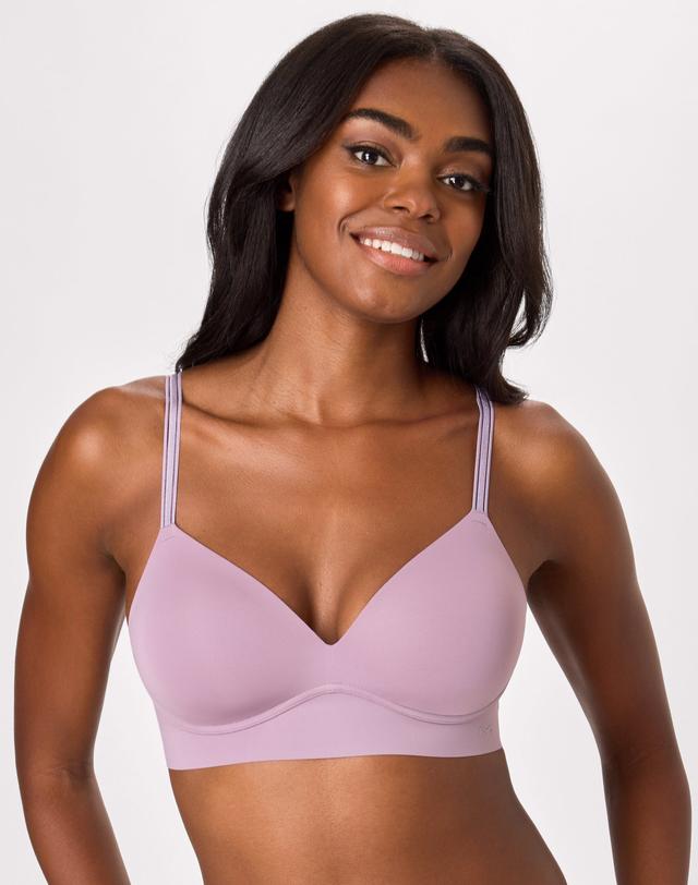 Maidenform Barely There Full Coverage Wireless Bra Perfectly Purple L Women's