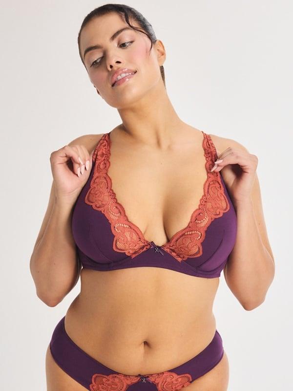 Savage X Swirly Girly Unlined Plunge Bra