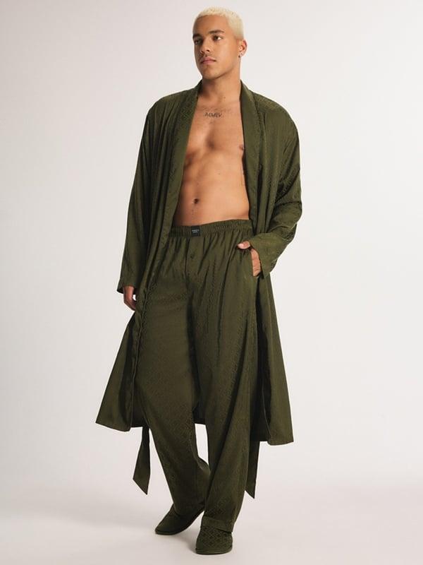 Savage X Satin Jacquard Mid-Length Robe