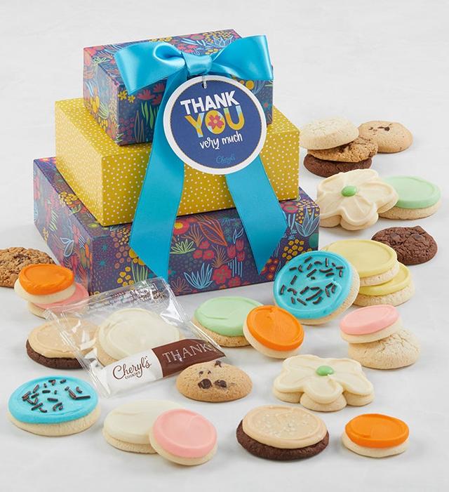 Thank You Gift Tower by Cheryl's Cookies
