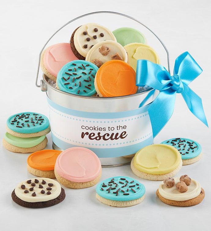 Cookies To The Rescue Frosted Pail by Cheryl's Cookies