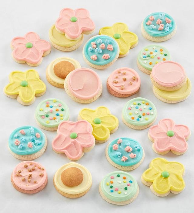 Buttercream-Frosted Spring Cookies - 24 by Cheryl's Cookies