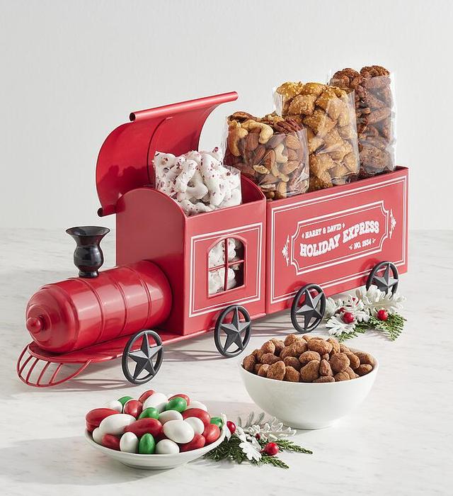 Festive Snack Train, Nuts Dried Fruit, Gifts by Harry & David