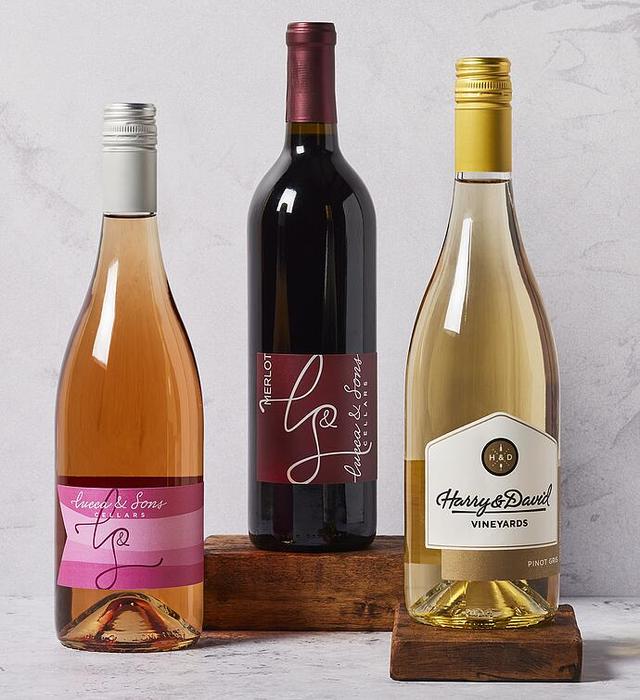 Red, White, And Rosé Wine Trio, Collections by Harry & David