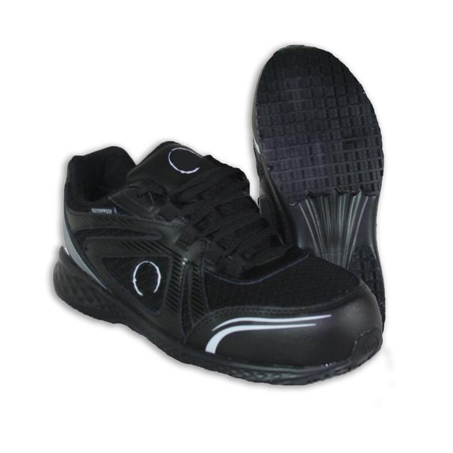 Samco Women's ASTM Composite Safety Toe Tennis Shoe Waterproof Lightweight Black 5