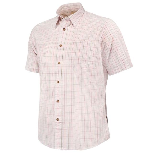 Beretta Trail SS Shirt Green/Blue/Pink/Fuchsia Check LU113T153301B1, Large