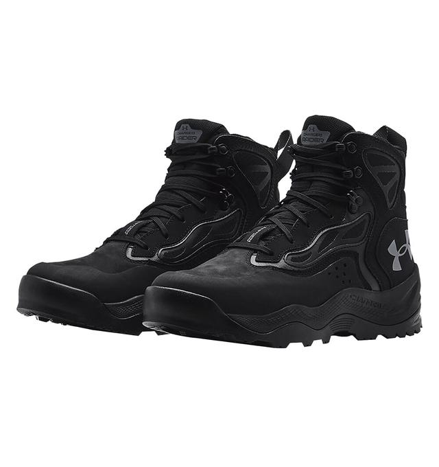 Under Armour Charged Raider Mid Waterproof Boots Black/Pitch Grey 3024265-001 in Gray, 5.5