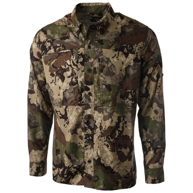 Pnuma Outdoors Long Sleeve Shooting Shirt Caza PLSSSC in Veil Caza, 2XL