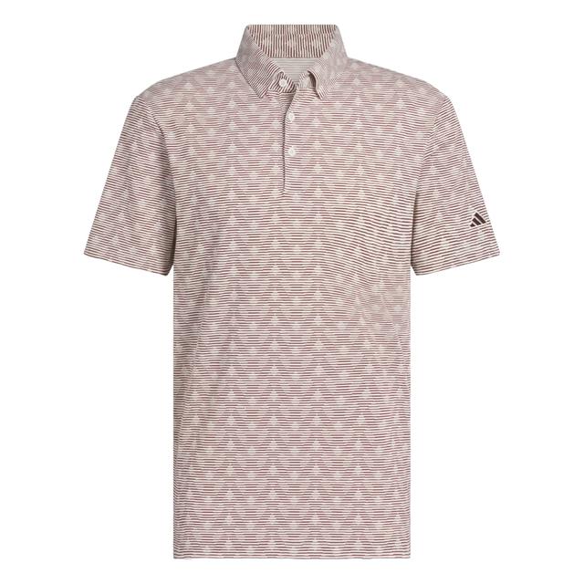Adidas Golf Go-To Printed Stripe Polo