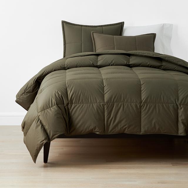 Premium Down Ultra Warmth Comforter - Green, Size Twin XL, Cotton | The Company Store