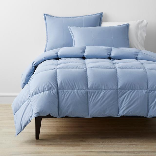 Premium Down Light Warmth Comforter - Porcelain Blue, Twin XL, Cotton | The Company Store