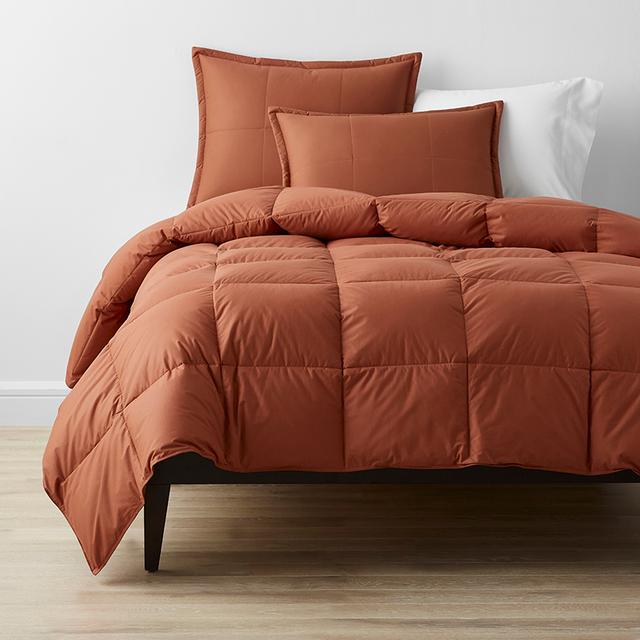 Premium LoftAIRE™ Down Alternative Extra Warmth Comforter - Copper, King/Cal King - Orange/Coral, Cotton | The Company Store