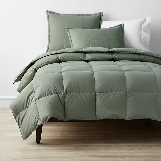 Premium LoftAIRE™ Down Alternative Light Warmth Comforter - Green, Size Full/queen, Cotton | The Company Store